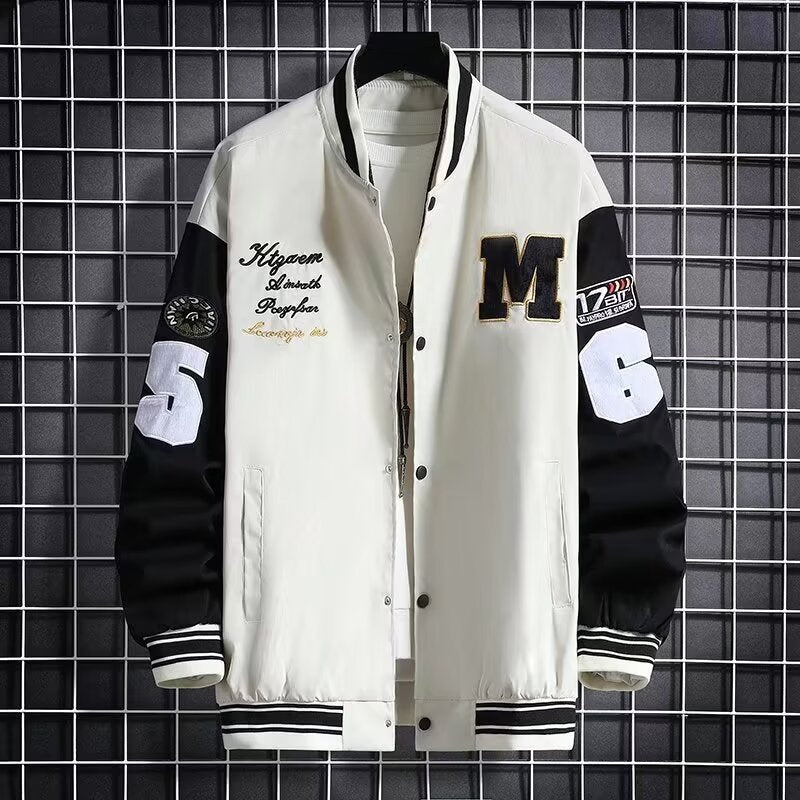 Black & White Baseball Jacket