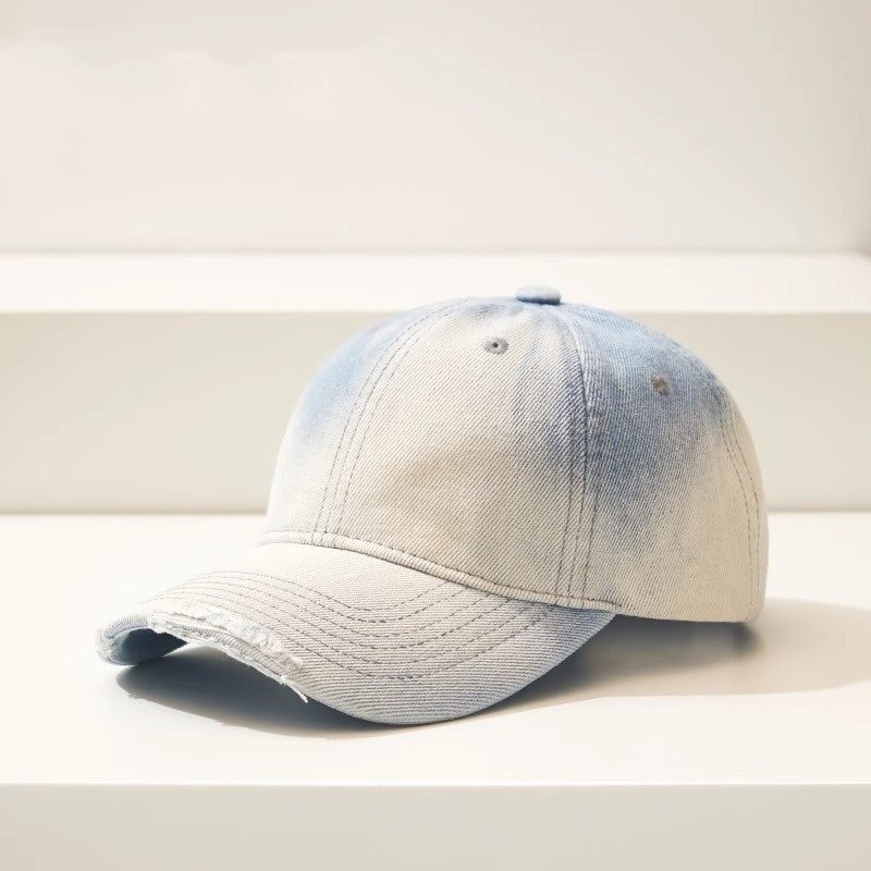 Denim Casual All-match Ripped Baseball Cap