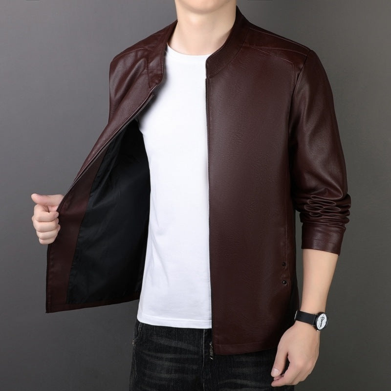 PU Leather Coat For W Mans