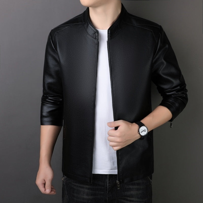 PU Leather Coat For W Mans