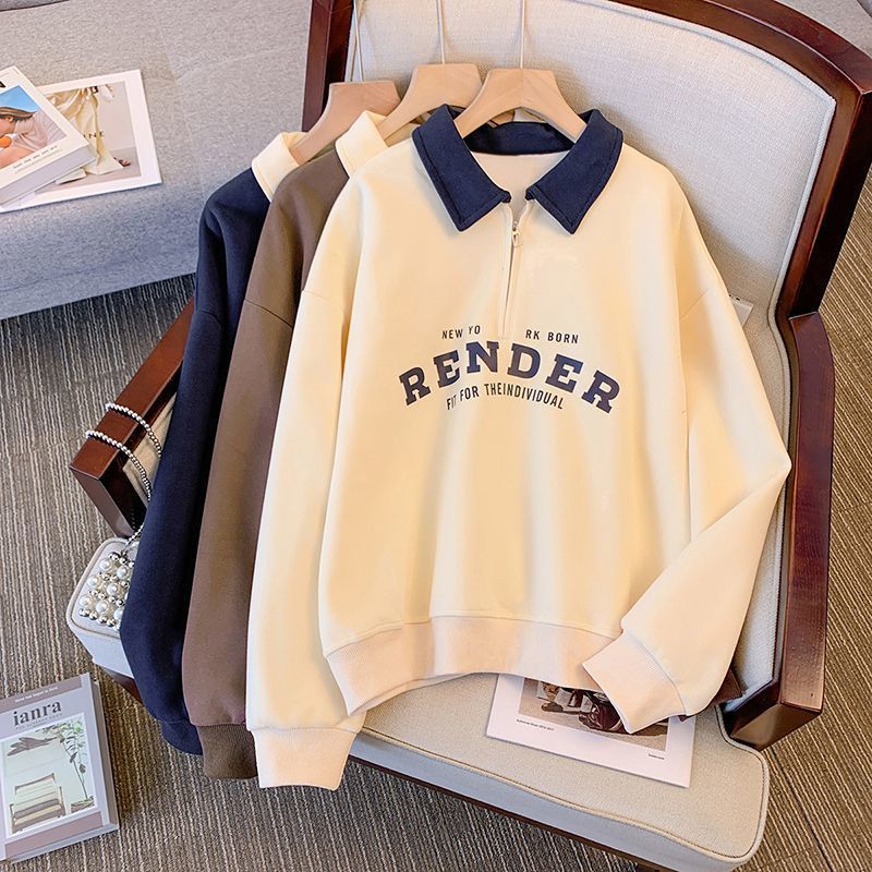 Color Matching Long-sleeved Thin Sweater Female