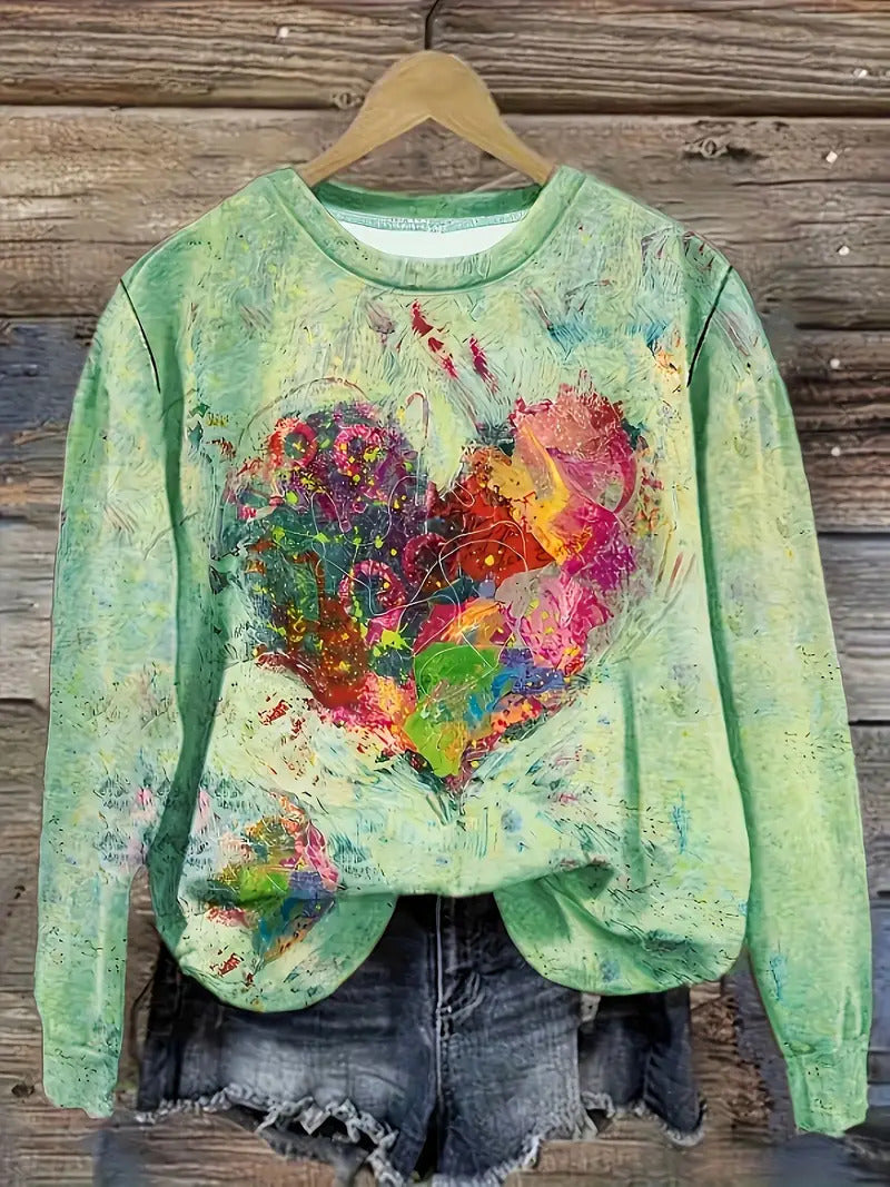 Leisure Fashion Long Sleeve Crew Neck Sweater